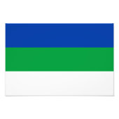Flagge der Republik Komi Fotodruck (Vorne)
