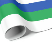 Flagge der Republik Komi Geschenkpapier (Rolleneckpunkt)