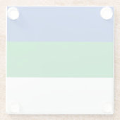 Flagge der Republik Komi Glasuntersetzer (Rückseite)