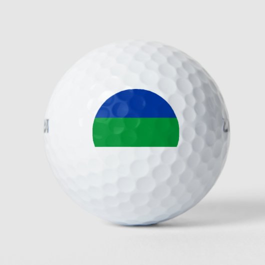 Flagge der Republik Komi Golfball (Vorderseite)