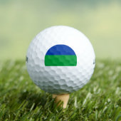 Flagge der Republik Komi Golfball (Insitu T-Shirt)