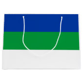 Flagge der Republik Komi Große Geschenktüte (Vorderseite)