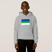 Flagge der Republik Komi Hoodie (Vorne ganz)