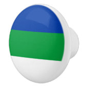 Flagge der Republik Komi Keramikknauf (Rechts)