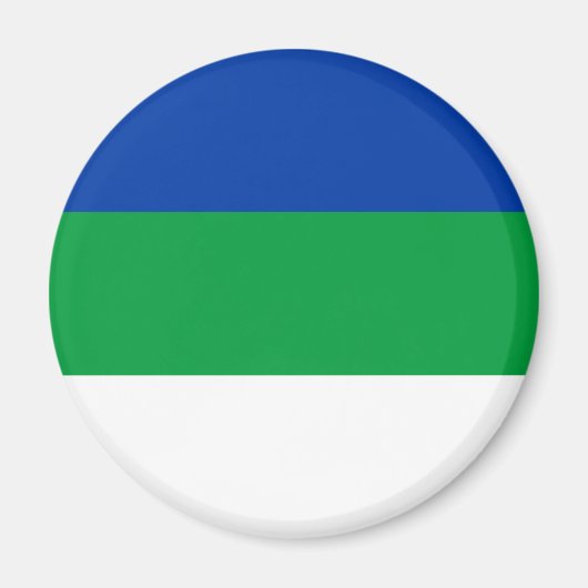 Flagge der Republik Komi Magnet (Vorne)
