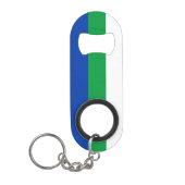 Flagge der Republik Komi Mini Flaschenöffner (Vorderseite)