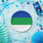 Flagge der Republik Komi Pappteller (Party)