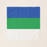 Flagge der Republik Komi Schal<br><div class="desc">Patriotische Flagge der Republik Komi.</div>