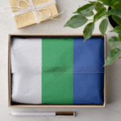 Flagge der Republik Komi Seidenpapier (Geschenk)