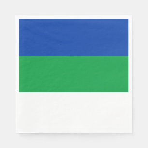 Flagge der Republik Komi Serviette