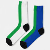 Flagge der Republik Komi Socken (Linkes Detail)