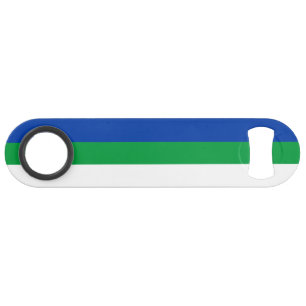 Flagge der Republik Komi Speed Flaschenöffner