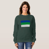 Flagge der Republik Komi Sweatshirt (Vorne ganz)