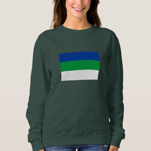 Flagge der Republik Komi Sweatshirt (Vorderseite)