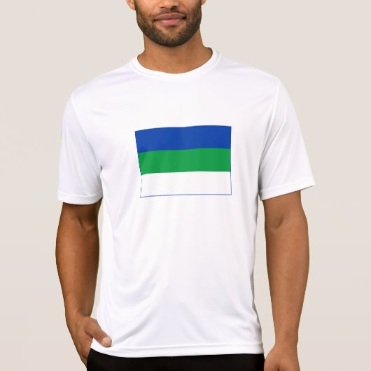 Flagge der Republik Komi T-Shirt (Vorderseite)