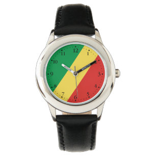 Flagge der Republik Kongo Armbanduhr