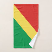 Flagge der Republik Kongo Badhandtuch Set (Handtuch)