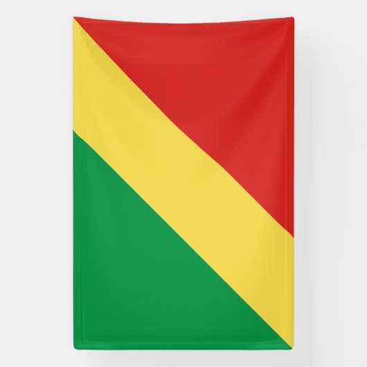 Flagge der Republik Kongo Banner (Vertikal)