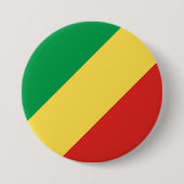 Flagge der Republik Kongo Button (Vorderseite)