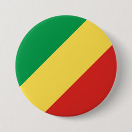 Flagge der Republik Kongo Button