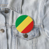 Flagge der Republik Kongo Button (Beispiel)