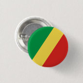 Flagge der Republik Kongo Button (Vorne & Hinten)
