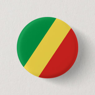 Flagge der Republik Kongo Button
