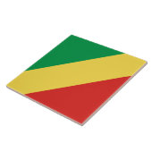Flagge der Republik Kongo Fliese (Seite)