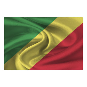 Flagge der Republik Kongo Fotodruck
