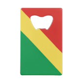 Flagge der Republik Kongo Geldbeutel Flaschenöffner (Rückseite)
