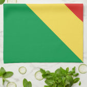 Flagge der Republik Kongo Geschirrtuch (Gefaltet)