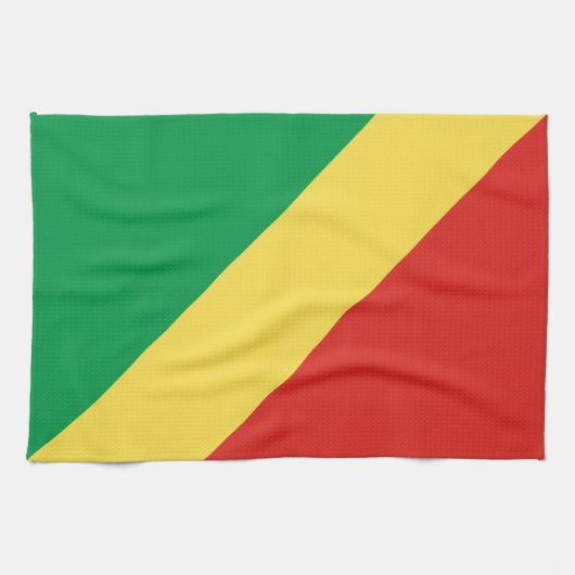 Flagge der Republik Kongo Geschirrtuch (Horizontal)