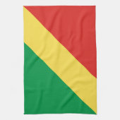 Flagge der Republik Kongo Geschirrtuch (Vertikal)