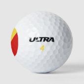 Flagge der Republik Kongo Golfball (Logo)
