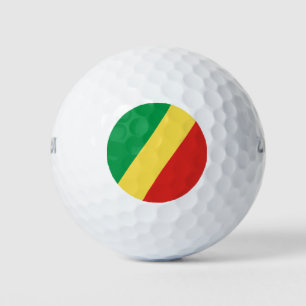 Flagge der Republik Kongo Golfball