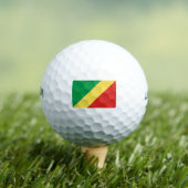 Flagge der Republik Kongo Golfball (Insitu T-Shirt)