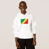 Flagge der Republik Kongo Hoodie (Vorne ganz)