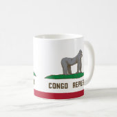 Flagge der Republik Kongo Kaffeetasse (VorderseiteRechts)