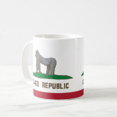 Flagge der Republik Kongo Kaffeetasse (Vorderseite Links)