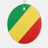 Flagge der Republik Kongo Keramik Ornament (Links)