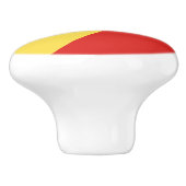 Flagge der Republik Kongo Keramikknauf (Seitenansicht)