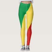 Flagge der Republik Kongo Leggings (Vorderseite)