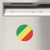 Flagge der Republik Kongo Magnet (In Situ (Geschirrspüler))
