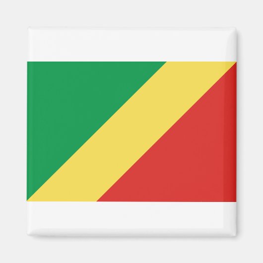 Flagge der Republik Kongo Magnet (Vorne)