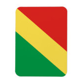 Flagge der Republik Kongo Magnet (Vertikal)