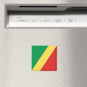 Flagge der Republik Kongo Magnet (In Situ (Geschirrspüler))
