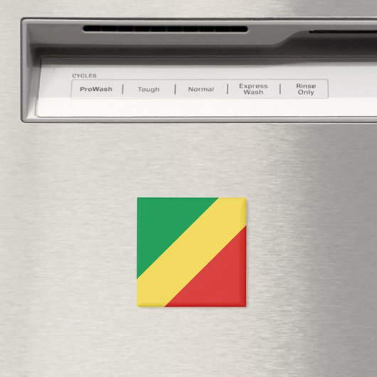 Flagge der Republik Kongo Magnet (In Situ (Geschirrspüler))