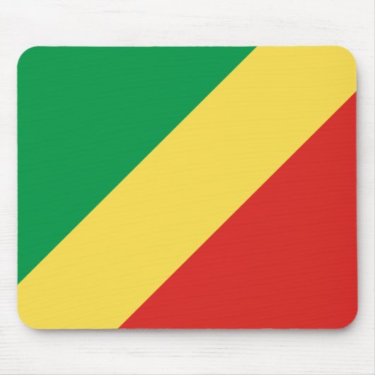 Flagge der Republik Kongo Mousepad (Vorne)