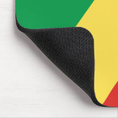 Flagge der Republik Kongo Mousepad (Ecke)
