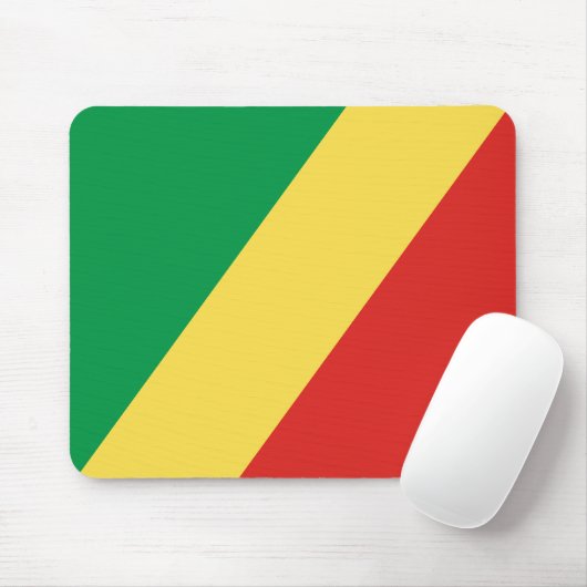 Flagge der Republik Kongo Mousepad (Mit Mouse)
